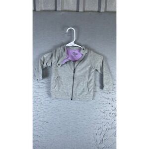 Afton Street Moto Jacket Kids 18M Gray Excellent Asymmetrical Zip Sweatshirt